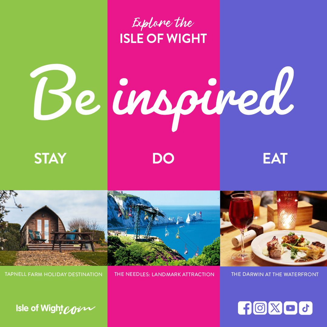 👉🏼 Be inspired at isleofwight.com 🏖️ 🔗 isleofwight.com #exploreisleofwight #inspiration #familydaysout #islandlife #staycation #events #isleofwightholiday #newsletter #iwevents #stay #do #eat #blogs #youvegotmail #beinspired #welcome #discoverEngland
