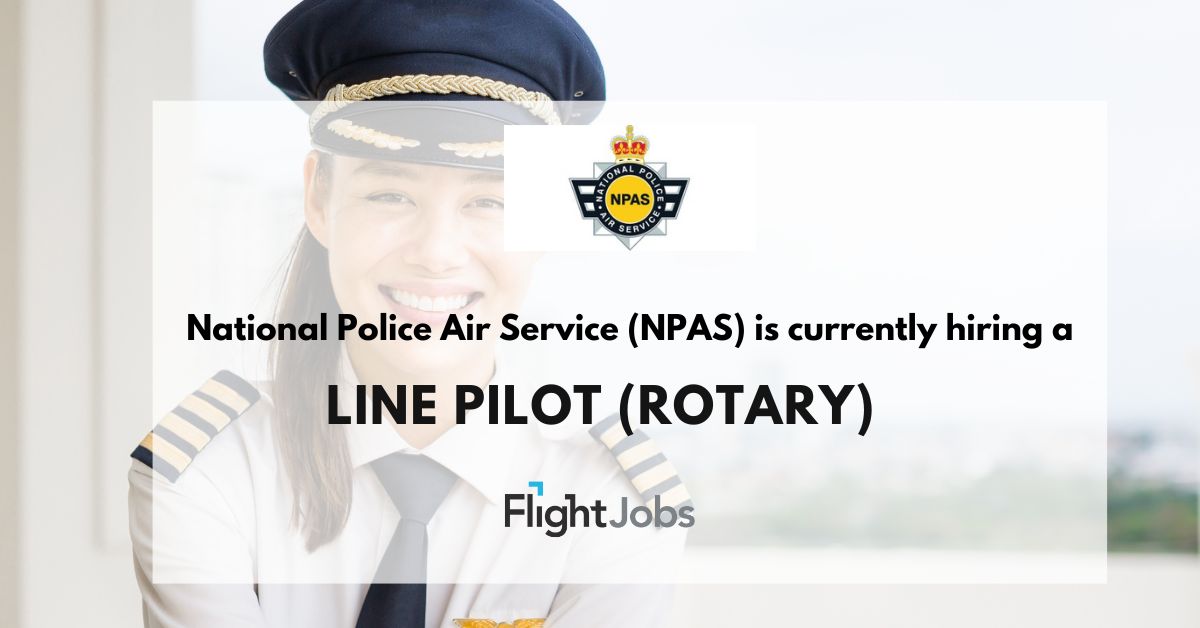 National Police Air Service (NPAS) is looking for a Line Pilot (Rotary)

Role based across the UK

#Aviationjobs #Recruitingnow #Pilots

Apply now at 
bit.ly/3QdAS91