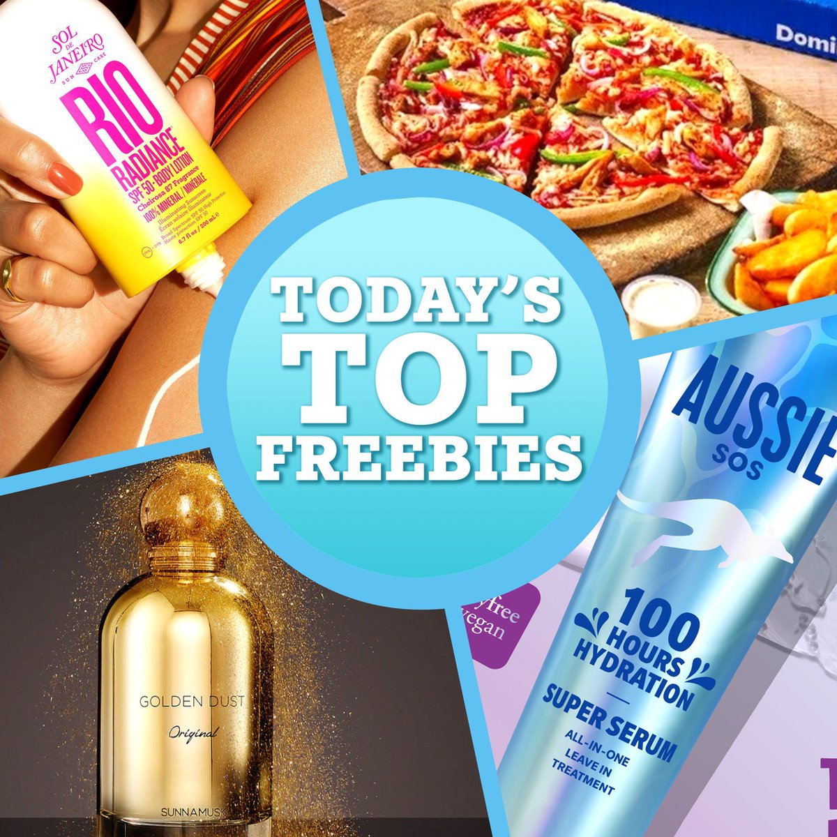 LatestFreeStuff's tweet photo. π Itβs Freebie Friday time - let's claim freebies! π https://t.co/v8oMzsFYPs
#dominospizza #sunnamusk #aussiehair #lovehoney #free #freestuff #freebies #lovefreestuff #beauty #love #skincare #skin #fragrance #foodfreebie #freebiefriday #picoftheday #latestfreestuff https://t.co/MImFnX8jDw