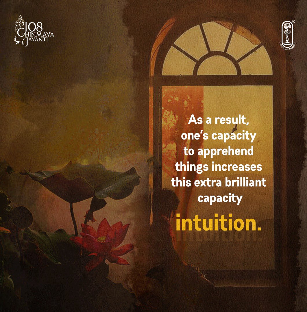 How to develop intuition? #chinmayamission #swamichinmayananda #intuitiondevelopment #intuitionquotes #trustyourintuition #followyourintuition #listentoyourself #intentionsetting #followyourinstinct #sadhana Be consistent, spiritual practice, spiritual wisdom, awakenings