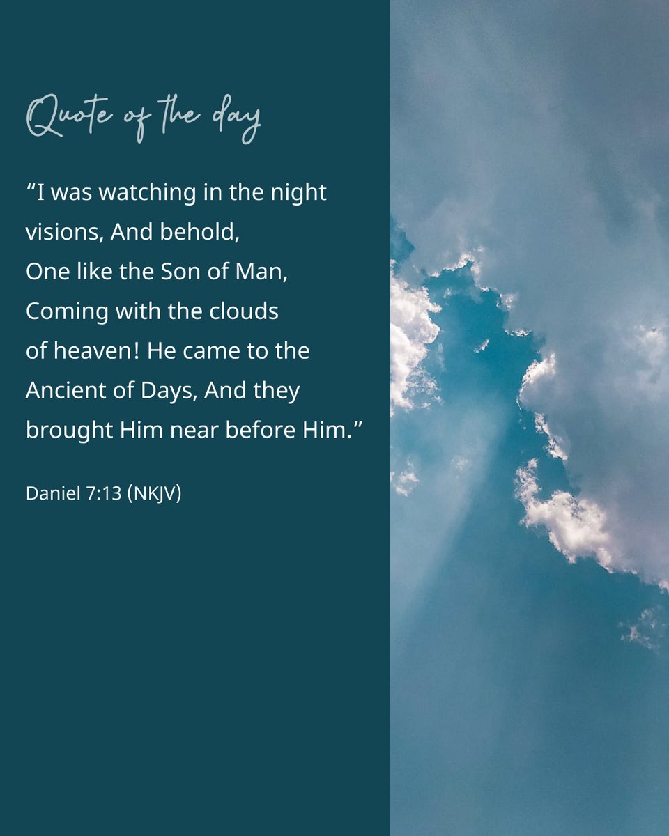 Here we see Christ coming, not to Earth, but to the 'Ancient of Days' in heaven. 'It is this coming...that was foretold in prophecy to take place at the termination of the 2300 days in 1844.' The Great Controversy, p. 480 To learn more: greatcontroversyproject.org