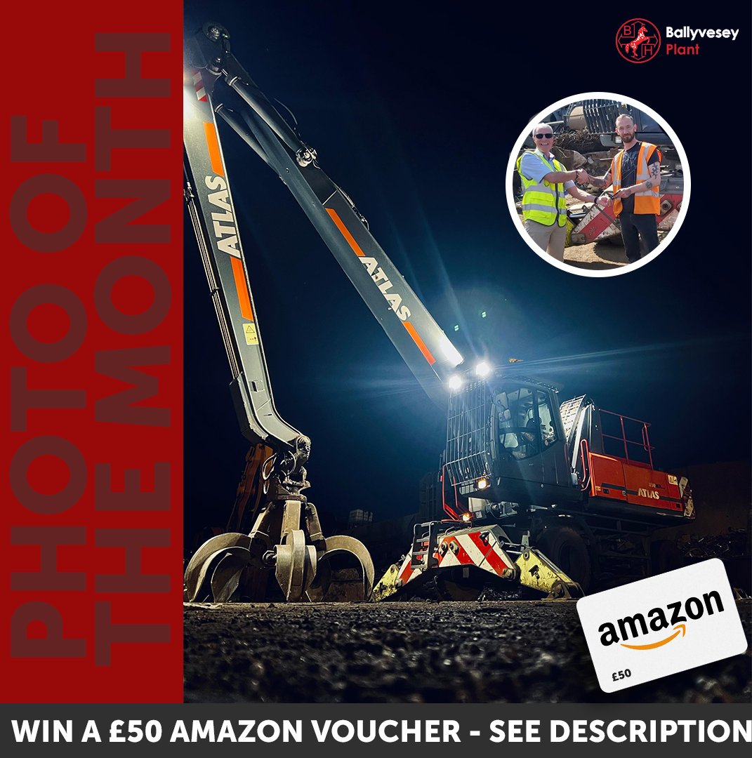 ❗PHOTO OF THE MONTH❗
🎈Congratulations to April's winner, Dan James - Machine Operator at Reliance Scrap Metal Merchant Ltd!🎈

See LinkedIn post for terms and conditions.

#PhotoOfTheMonth #AmazonVoucher #Construction
@BallyveseyLtd