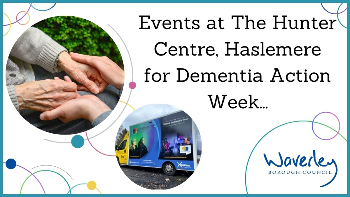 The Hunter Centre are holding two events next week in support of Dementia Action Week: 🚌 Monday 13 May - Dementia Bus at High Street Car Park, Haslemere. ℹ️ Tuesday 14 May - Carers Information Day at Marjorie Gray Hall, Haslemere. More event info 👉 orlo.uk/L93hi