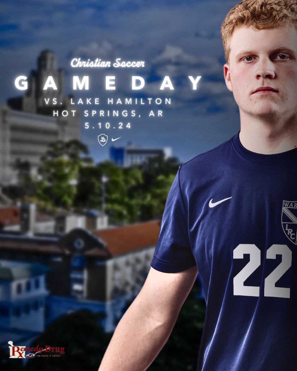 BOYS SOCCER GAME DAY Warrior Soccer takes on the Lake Hamilton Wolves today in the Elite Eight. Start time set for 4:00 in Hot Springs. #WARRIORVILLE PRESENTED BY REMEDY DRUG