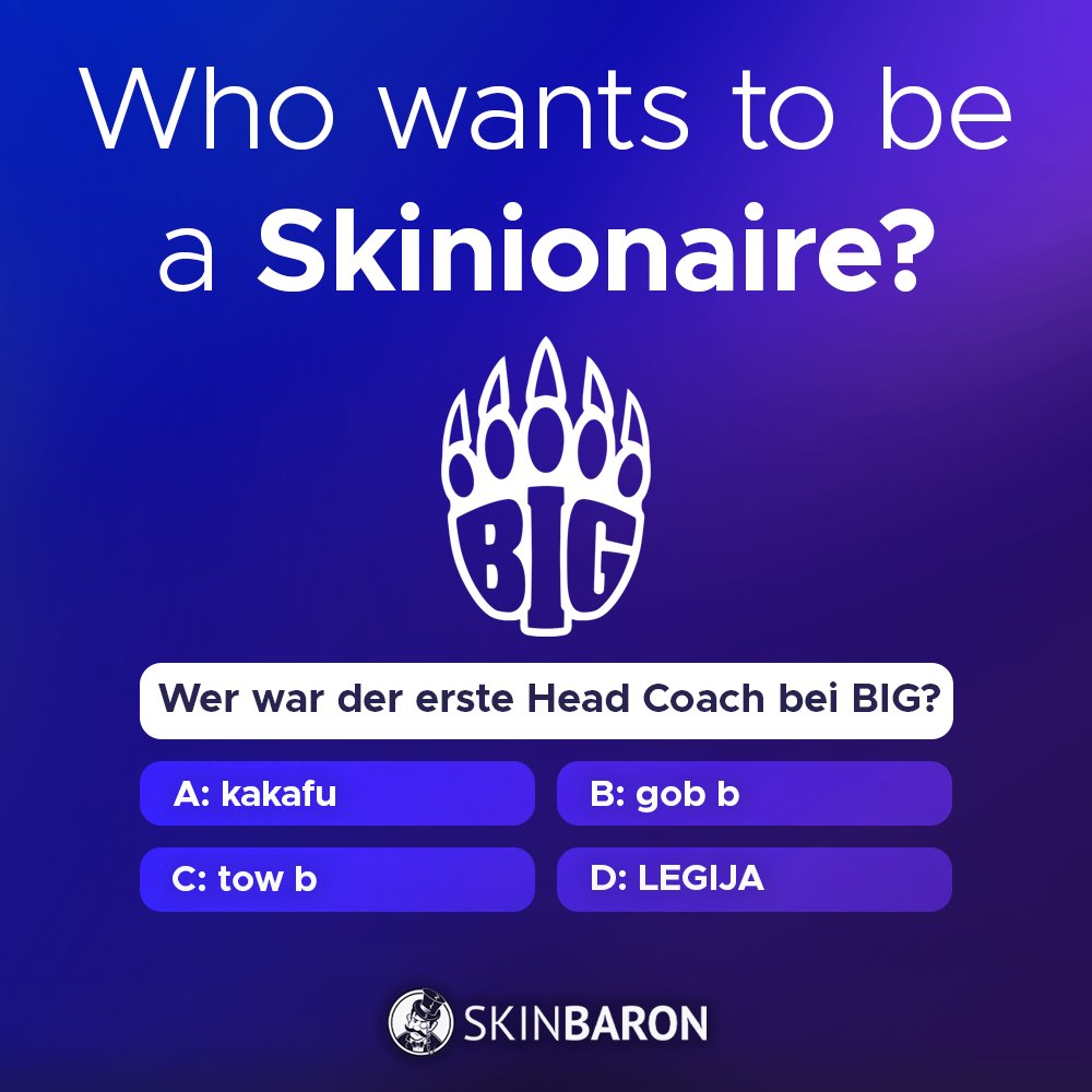 Heute wieder eine Frage für alle @BIGClangg-Fans 🤠 Kommentiert die richtige Antwort und gewinnt mit Glück einen Voucher 💳