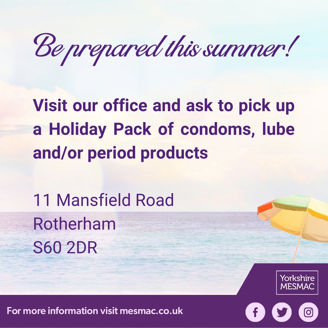 Don’t get caught out this summer… 🫢 Whether you’re planning a staycation or a weekend in the sun, we've got you covered with our new Holiday Packs! 😎☀️🍦 Pick one up from our office at 11 Mansfield Road ✨ #Condoms #Contraception #SafeSexIsGreatSex #SafeSex #Rotherham