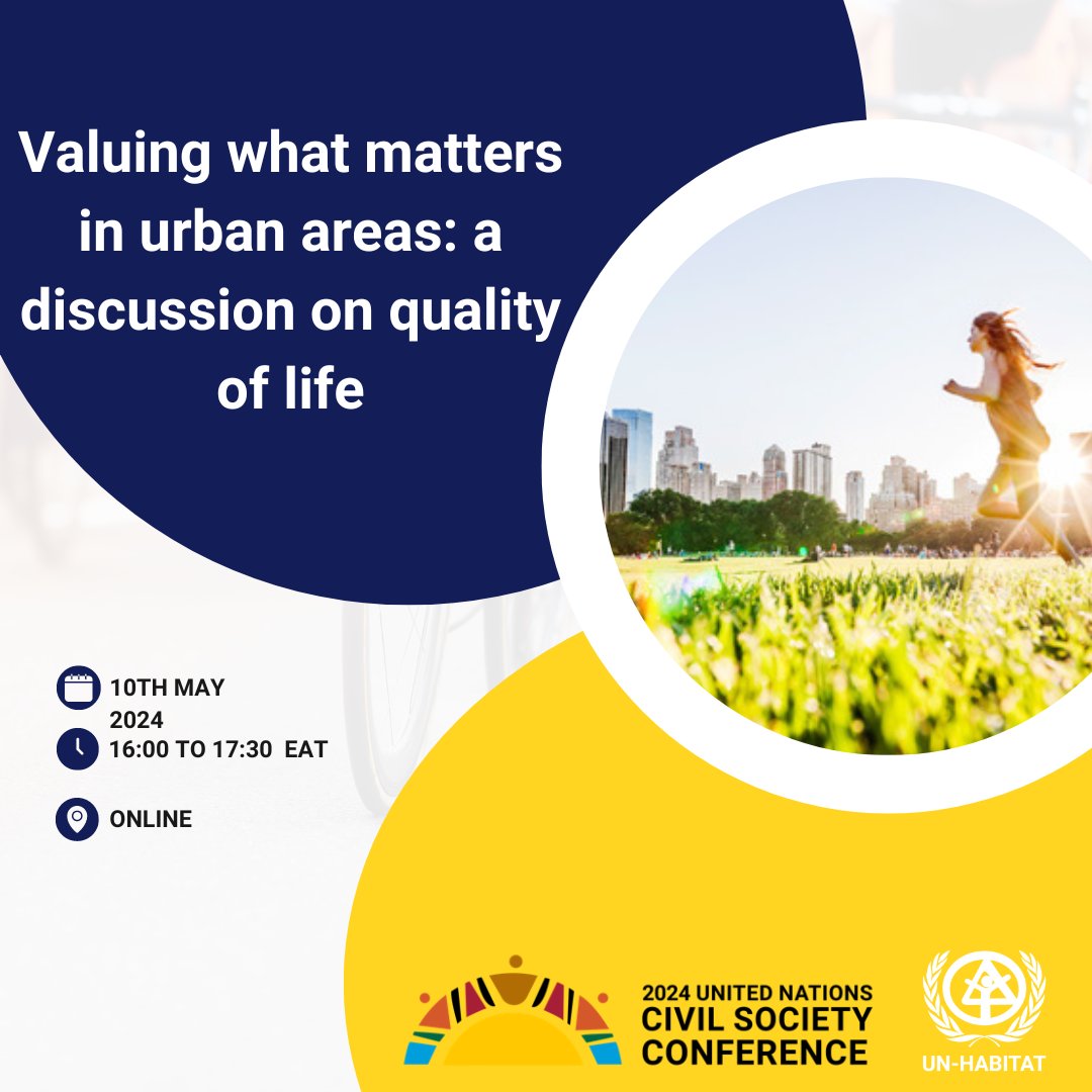Don’t miss our panel on #QualityOfLife in urban areas with UN-Habitat & University of Buenos Aires! 🏙️ 💡 Learn from global experts, discuss community engagement, and discover new urban strategies. 

👉 Join us today: loom.ly/c3lkfM0

#2024UNSCS
