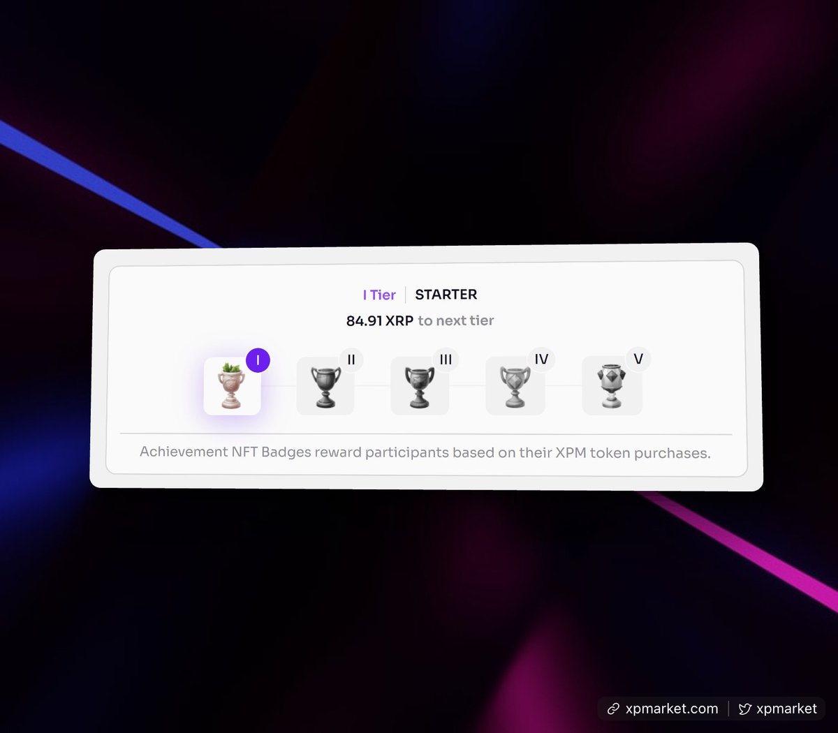 We're excited to share that our crowdfunding campaign is going strong with nearly 500,000 XRP raised so far, and we're just 8 days away from distributing the tokens! 🎉

Plus, we've added something new for our supporters: special Tier Level Achievement NFTs. These will be given
