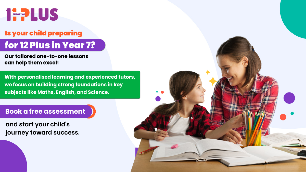 Unlock your child's potential with our tailored tutoring for the #12Plusexam in #Year7. With our #personalisedlearning plans and #experttutors, give your child the confidence to succeed. Book a #freeassessment today!
11plustutoring.uk/book-assessmen…

#11PlusTutoring