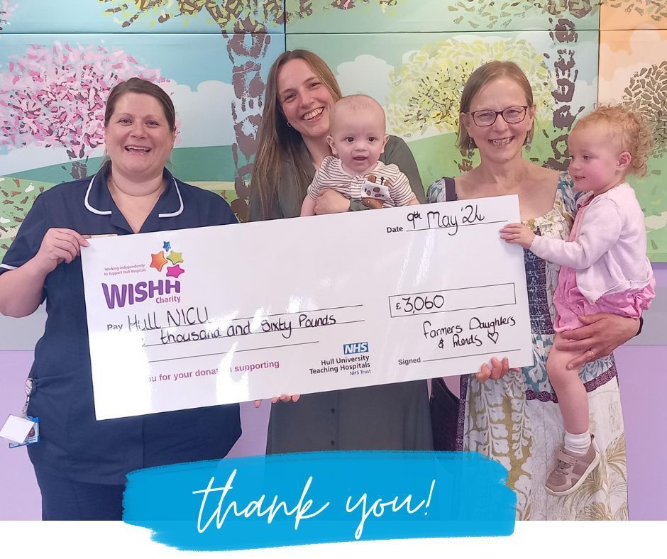Thank you to Jan, Gina and family for organising your wonderful concert supported by Farmers Daughters and Friends, to raise funds for @HullNICU inspired by the care baby Jack received! To read more about Gina’s story visit: buff.ly/4acxjXJ