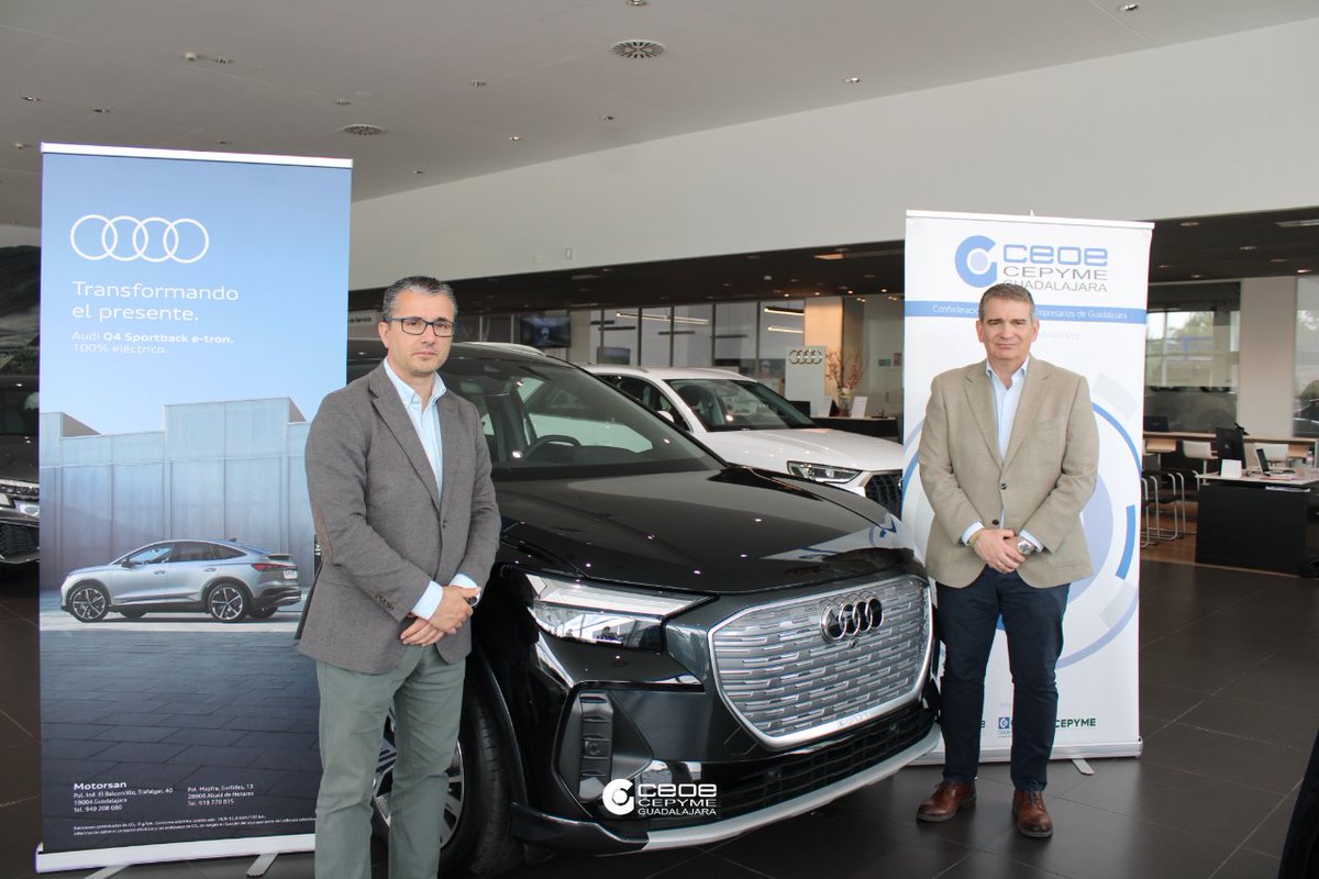 Renovado el convenio de colaboración entre CEOE-CEPYME Guadalajara y Motorsan-Audi. El concesionario ofrecerá un servicio exclusivo a los socios de la patronal alcarreña.  Más info: lc.cx/xB0iT5 #ceoeguadalajara #guadalajara#ceoe #empresas