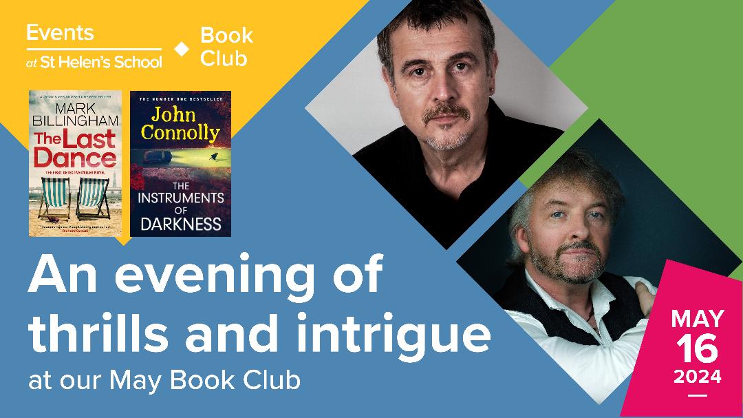 UK events for THE INSTRUMENTS OF DARKNESS start next week. Tickets still available to see the mighty @MarkBillingham and me at St Helen's School on Thursday: sthelens.enterprises/event/an-eveni…
