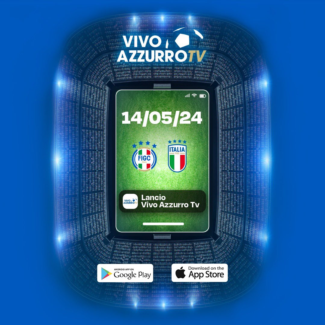 🚨🚨🚨 📣 Martedì 14 maggio nasce 𝙑𝙞𝙫𝙤 𝘼𝙯𝙯𝙪𝙧𝙧𝙤 𝙏𝙑… 𝙎𝙏𝘼𝙔 𝙏𝙐𝙉𝙀𝘿 ⏳🇮🇹💙 #Nazionale #Azzurri #VivoAzzurro