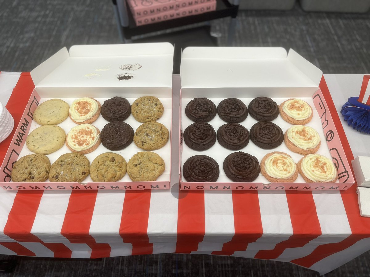 Crumbl cookies and ice cream. The perfect combo! @Martinez_ELC #staffappreciationweek