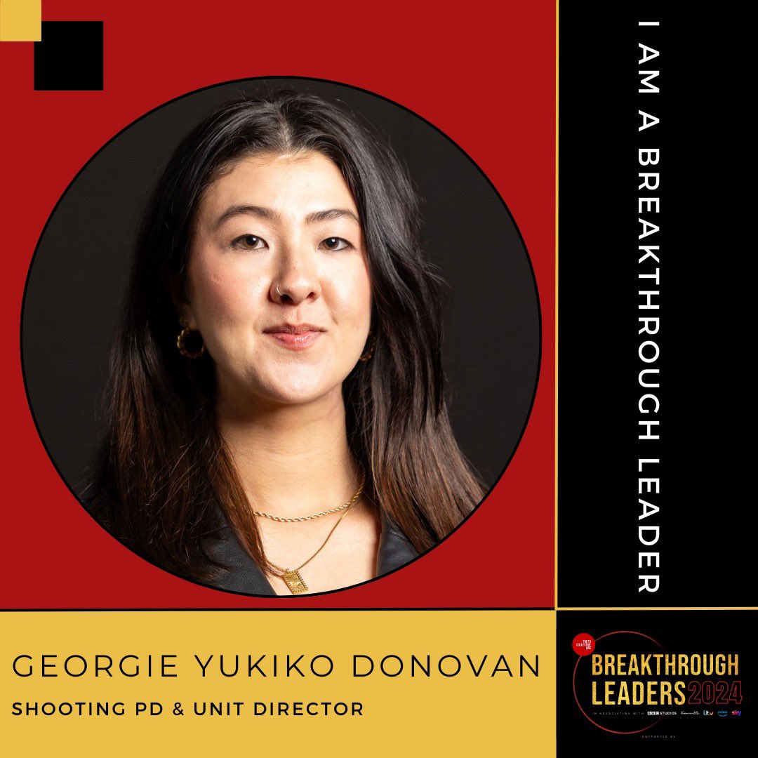 Georgie Yukiko Donovan (@georgieinmotion) on Twitter photo Thrilled to be selected as one of <a href="/TheTVCollective/">The TV Collective</a> 2024 Breakthrough Leaders, alongside an incredible group of humans and future leaders of the industry 🔥
variety.com/2024/tv/global…
🙏🏼 <a href="/bbcstudios/">BBC Studios</a> <a href="/FremantleUK/">Fremantle UK</a> <a href="/primevideouk/">Prime Video UK & IE</a> <a href="/skytv/">Sky TV</a> <a href="/ITV/">ITV</a>
#FutureLeaders #BTL24 Thrilled to be selected as one of <a href="/TheTVCollective/">The TV Collective</a> 2024 Breakthrough Leaders, alongside an incredible group of humans and future leaders of the industry 🔥
variety.com/2024/tv/global…
🙏🏼 <a href="/bbcstudios/">BBC Studios</a> <a href="/FremantleUK/">Fremantle UK</a> <a href="/primevideouk/">Prime Video UK & IE</a> <a href="/skytv/">Sky TV</a> <a href="/ITV/">ITV</a>
#FutureLeaders #BTL24