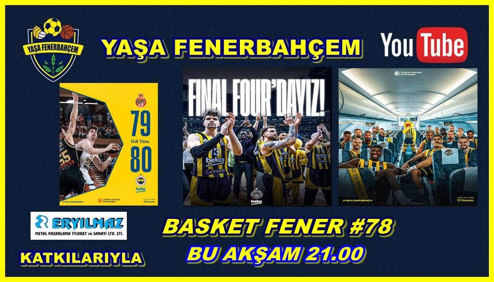 🏀 Basket Fener #78 | Fenerbahçe Beko Monaco'yu 3-2 İle geçerek Final Four'da !!! | EuroLeague
Bu Akşam 21.00'da ; 
*Final Four'a Gidiş Yolculuğunun Öyküsünü
*Final Four'da ne yaparız ?
*Ve yeni sezon takımların transfer çalışmalarını şurada konuşacağız ; 
youtube.com/watch?v=qza2le…