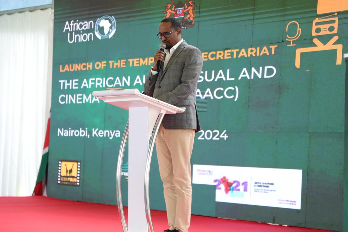MILESTONE as we launched AU's Africa Audio-Visual & Cinema Commission offices where I represented CS @AbabuNamwamba. Time to tell Africa's rich tapestry of stories! @_AfricanUnion @kenyafilmcomm @moyasa_ke