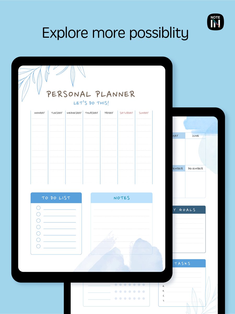 🗒️Digital planner is a great tool to keep yourself organized, manage your schedule and overview your tasks! 🎯Let's plan your schedule and explore more possibility with #Notein !😍🪄

 #notetaking #studytwt #digitalartwork #studytips #studyhacks #digitalplanner #schedule