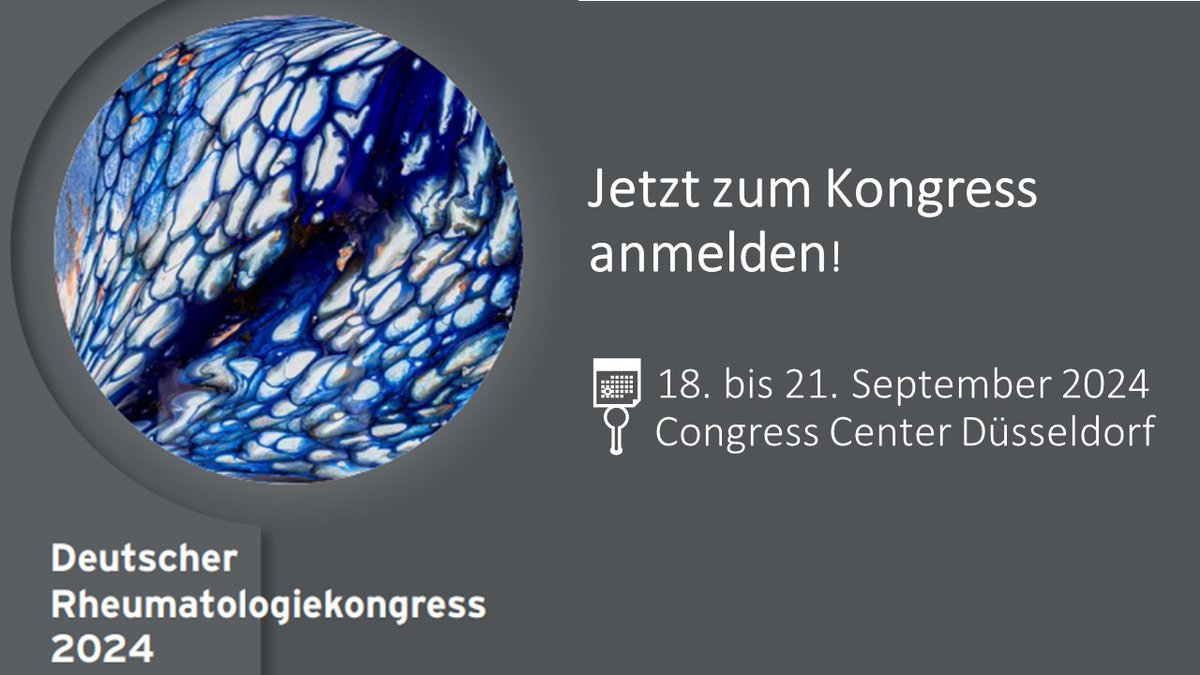 Dt. Ges. f. Rheumatologie u. Klinische Immunologie (@dgrh_tweets) on Twitter photo 🙂Die Anmeldung für den #DGRh2024 ist geöffnet: Über das Kongressportal m-anage können Sie sich anmelden unter is.gd/qsYJpA. Alle Informationen zum Kongress finden Sie hier: dgrh-kongress.de 🙂Die Anmeldung für den #DGRh2024 ist geöffnet: Über das Kongressportal m-anage können Sie sich anmelden unter is.gd/qsYJpA. Alle Informationen zum Kongress finden Sie hier: dgrh-kongress.de