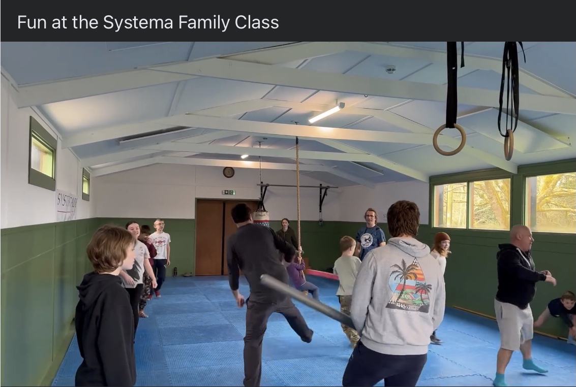 Fun drill working on all round awareness, speed &amp; reaction time at a recent Systema Family Class! These  classes are every Saturday 10-11am for 3yrs+ at the Academy in Potterne, Wilts. DM for info #familytime  #martialarts  #familytraining #kidsclub fb.watch/rZK3CuNWiV/?