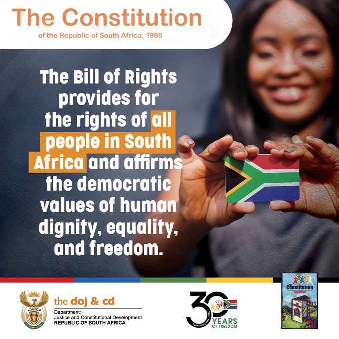 South Africa's Constitution was designed to create an environment for all South Africans to work together to address the legacy of our divided past. #Freedom30 #30YearsofFreedom gov.za/documents/cons…