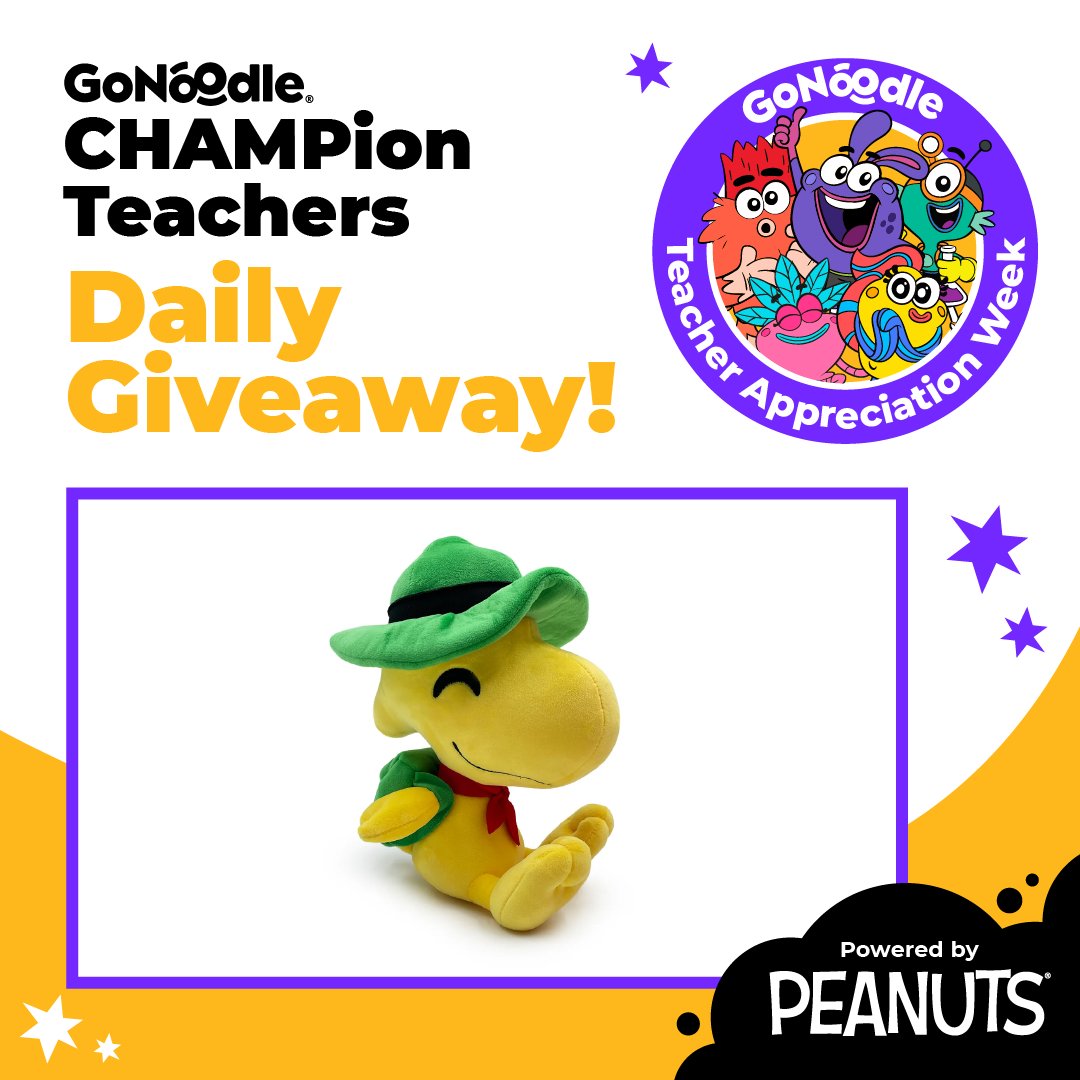 🎉Teacher Appreciation Week Giveaway! Win a set of (30) Woodstock plushies for your whole classroom! 🎁 Comment your favorite Peanuts character below to enter! Winners announced May 15th. #Peanuts #TeacherAppreciationWeek @Snoopy