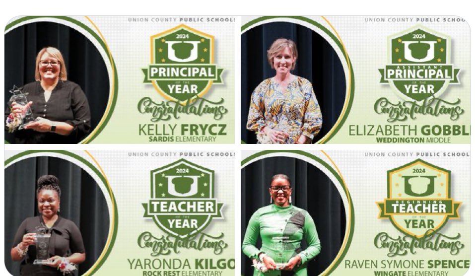 Congratulations once again to these phenomenal @UCPSNC leaders and educators! The talent w/in #TeamUCPS is UNREAL! @kellylmarks54 @ElizabethG96226 @YarondaK #BeTheBest #UAwards👏💯
