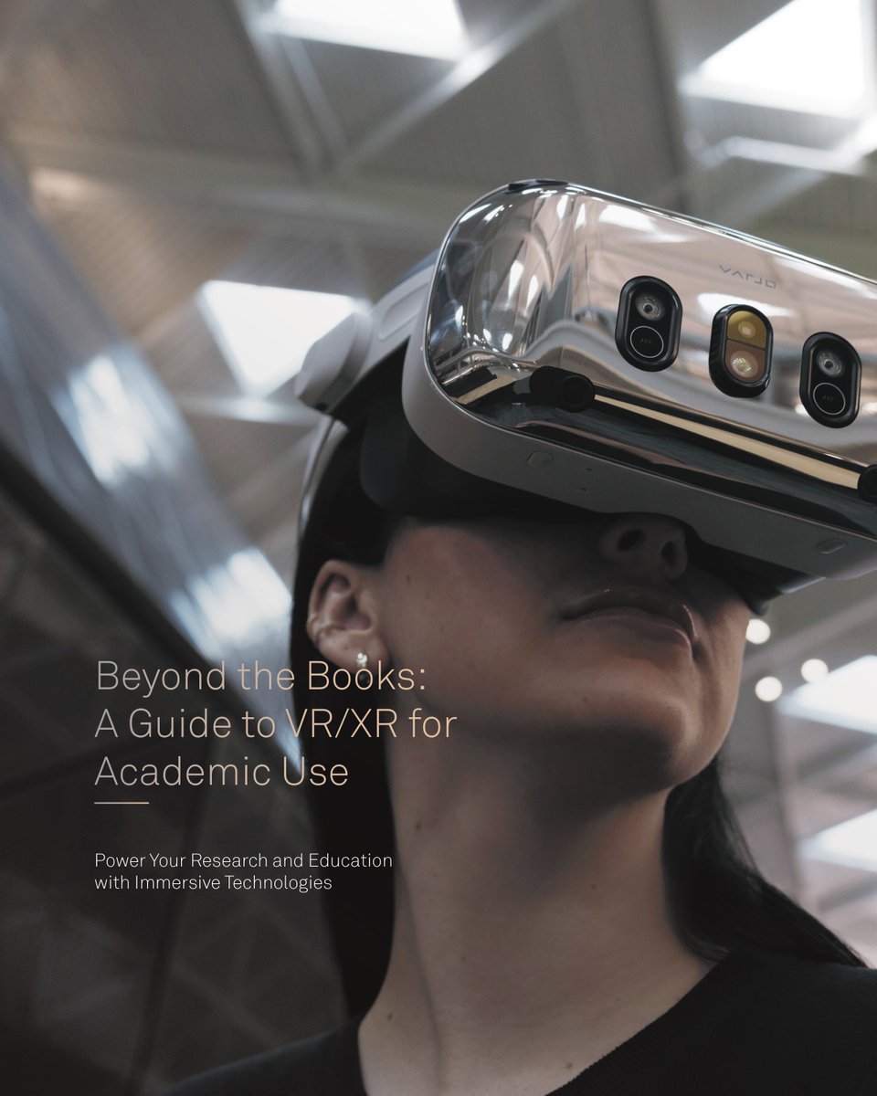 Interested in integrating immersive technologies in your classroom? Varjo's new e-book is designed with academic institutions in mind, outlining how you can harness the unique immersive features of VR&XR in research and education. Download free of charge: eu1.hubs.ly/H0920cq0