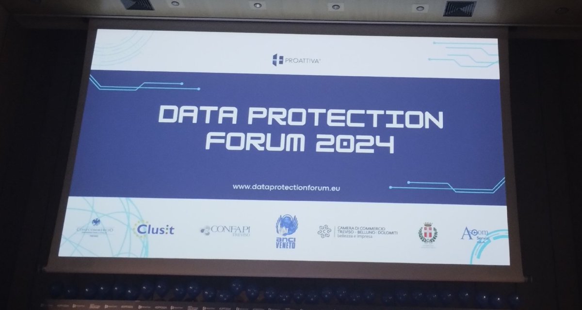 #dataprotection #CyberSecurityAwareness #treviso forum