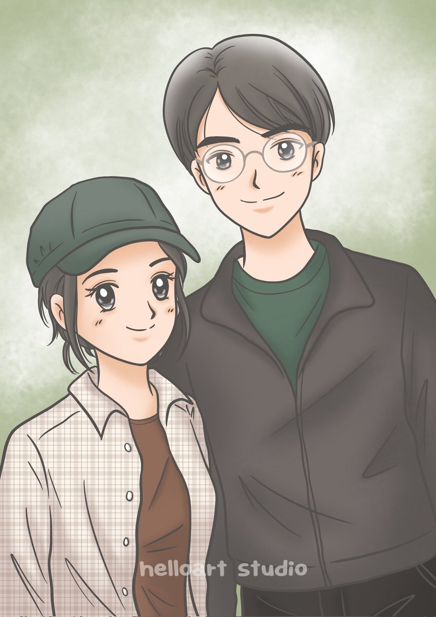 💚 ไอ้ทัยกับหมอฉัตร 💚
งานแฟนอาร์ตก็วาดนะคะ 😋
คู่นี้เคมีดี๊ดีเนอะ 😘😘😘
#ขวัญฤทัย #ดวงใจเทวพรหม 
#fanart #helloartstudio