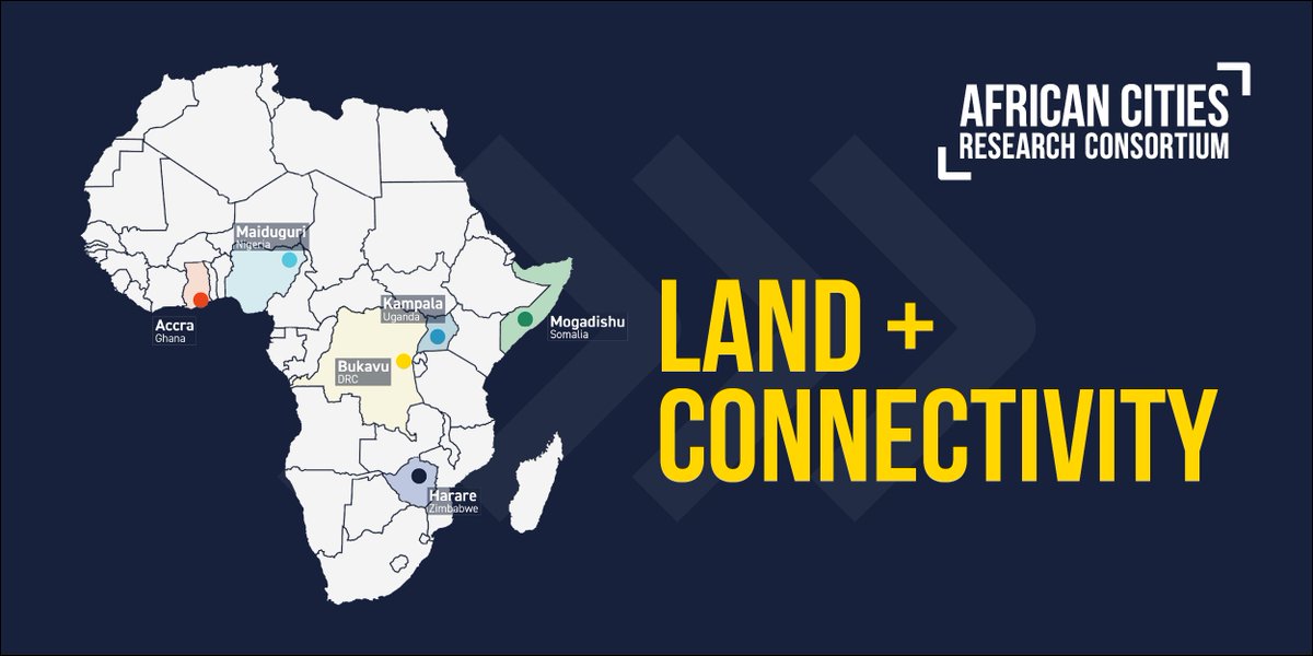 NEW RESEARCH | Land and connectivity: Domain report Exploring the intersection of land and connectivity in urban Africa, this paper draws on research from six cities: > Accra, Ghana > Bukavu, DRC > Harare, Zimbabwe > Kampala, Uganda > Maiduguri, Nigeria > Mogadishu, Somalia