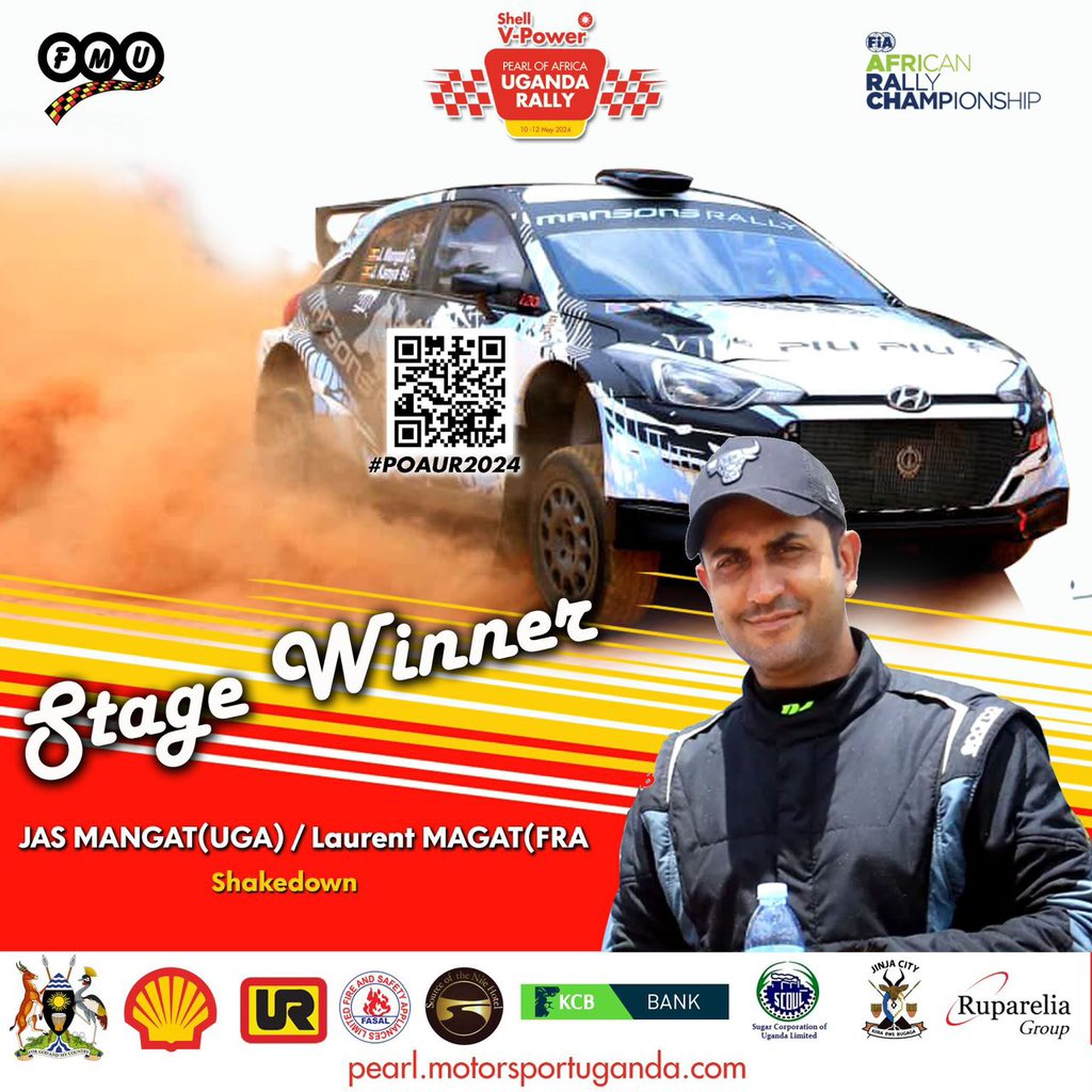 Jas Mangat, has secured an impressive third-place qualifying spot at the #POAUR2024 With three National Rally Championship titles and a recent win at the 2022 Pearl of Africa Uganda Rally under his belt, Mangat brings a wealth of expertise and skill to the team. #ShellVPower