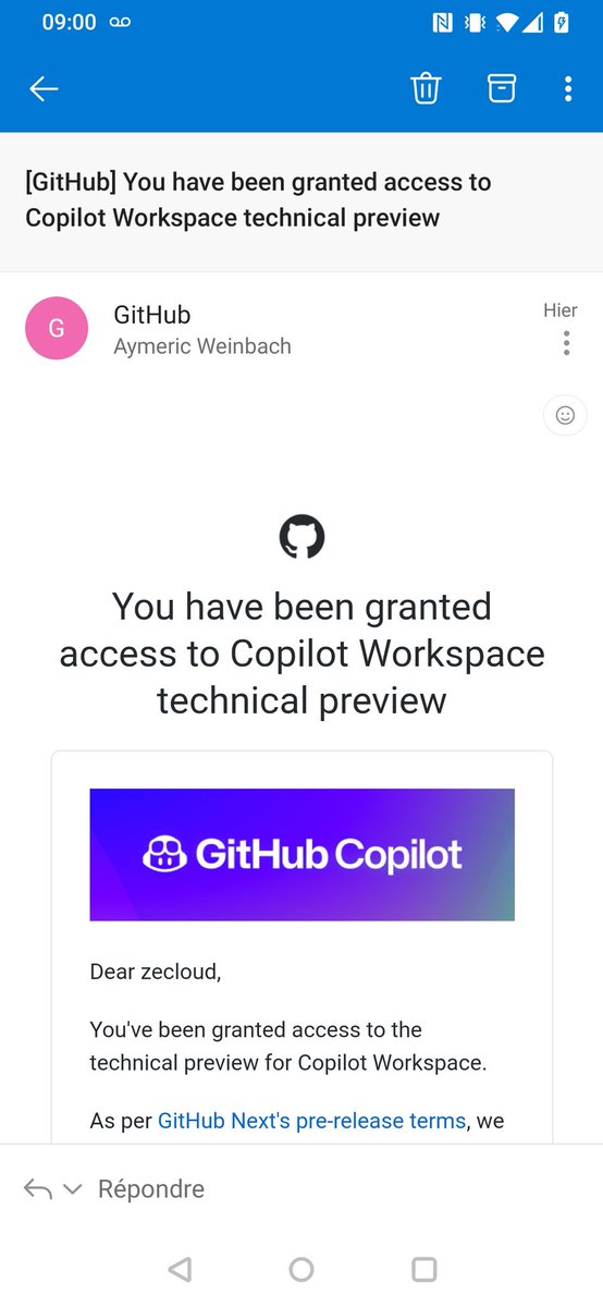 aymericw's tweet image. Je vais aller discuter avec mes Pull request et mes issues sur mes repos #github 
Let&apos;s play with #copilotworkspace