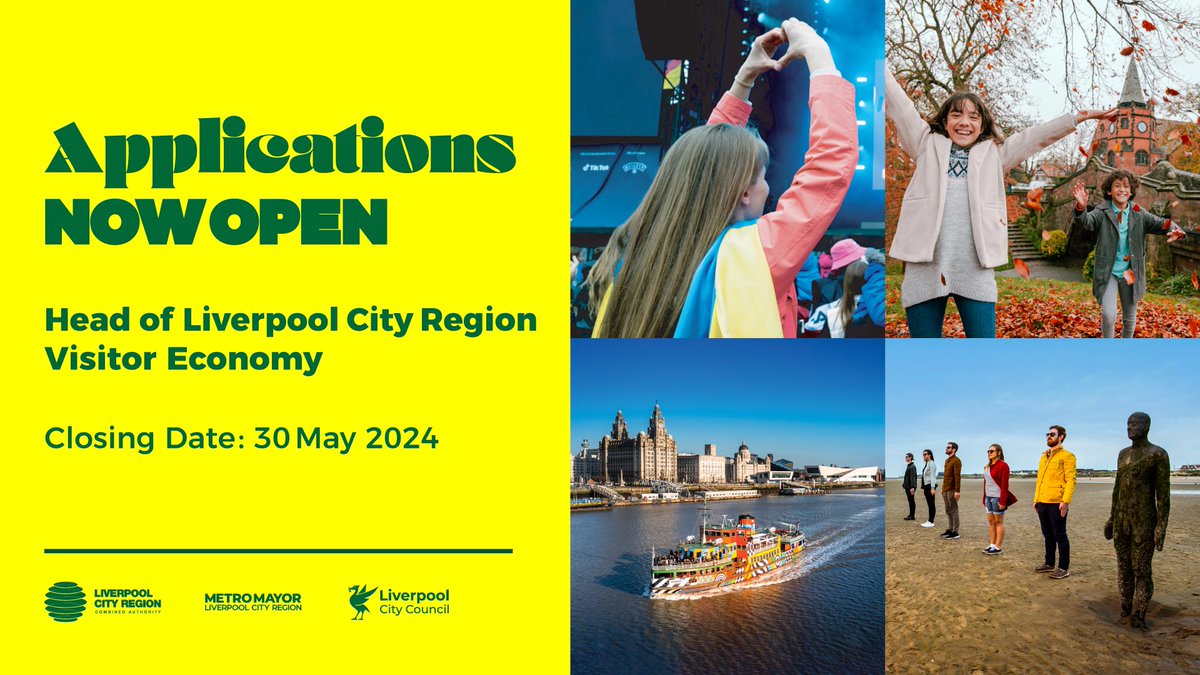 #JOBS | Could you reshape the future of the Liverpool City Region’s visitor economy? We’re looking for a Head of Visitor Economy to let the world know that the LCR is a global visitor destination! 🌍 Interested? Take a look at the job description: bit.ly/4dwRbrv