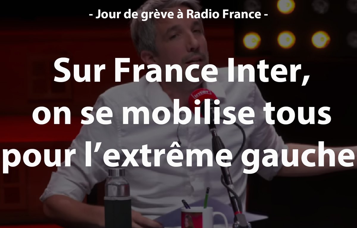 SUR FRANCE INTER, ON SE MOBILISE TOUS POUR L’EXTRÊME GAUCHE - Plutôt que de condamner les agissements d’un humoriste dont la stratégie consiste - comme l’un de ses mentors - à « tout conflictualiser » et à utiliser l’antenne telle une caisse de résonance de ses velléités…