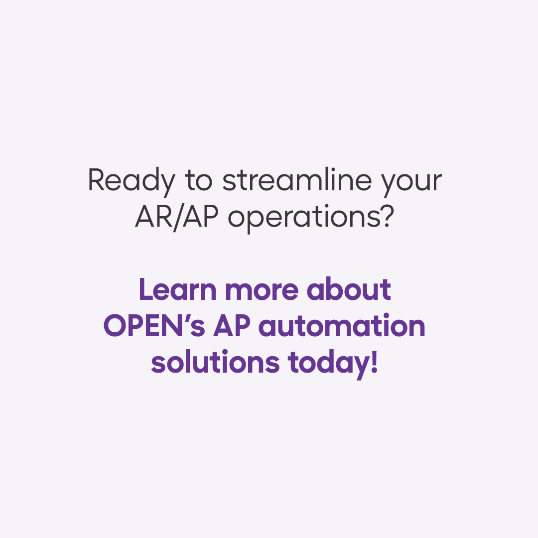 Stop drowning in manual work!  
Explore how OPEN's AP automation solutions can streamline your accounts payable and receivable processes.   

#APAutomation #AccountsPayable #AccountsReceivable #Openmoney 

2/2