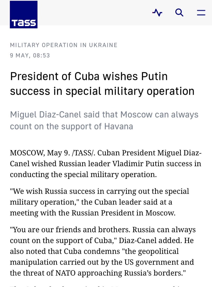 Cuba 101 for @POTUS @JoeBiden who recently got a letter from several pro-castro groups asking the lifting of sanction to communist Cuba. @DiazCanelB met with #Putin our enemy responsable for invading #ukraine and costing us billions of dollars, he not only pledged unbreakable
