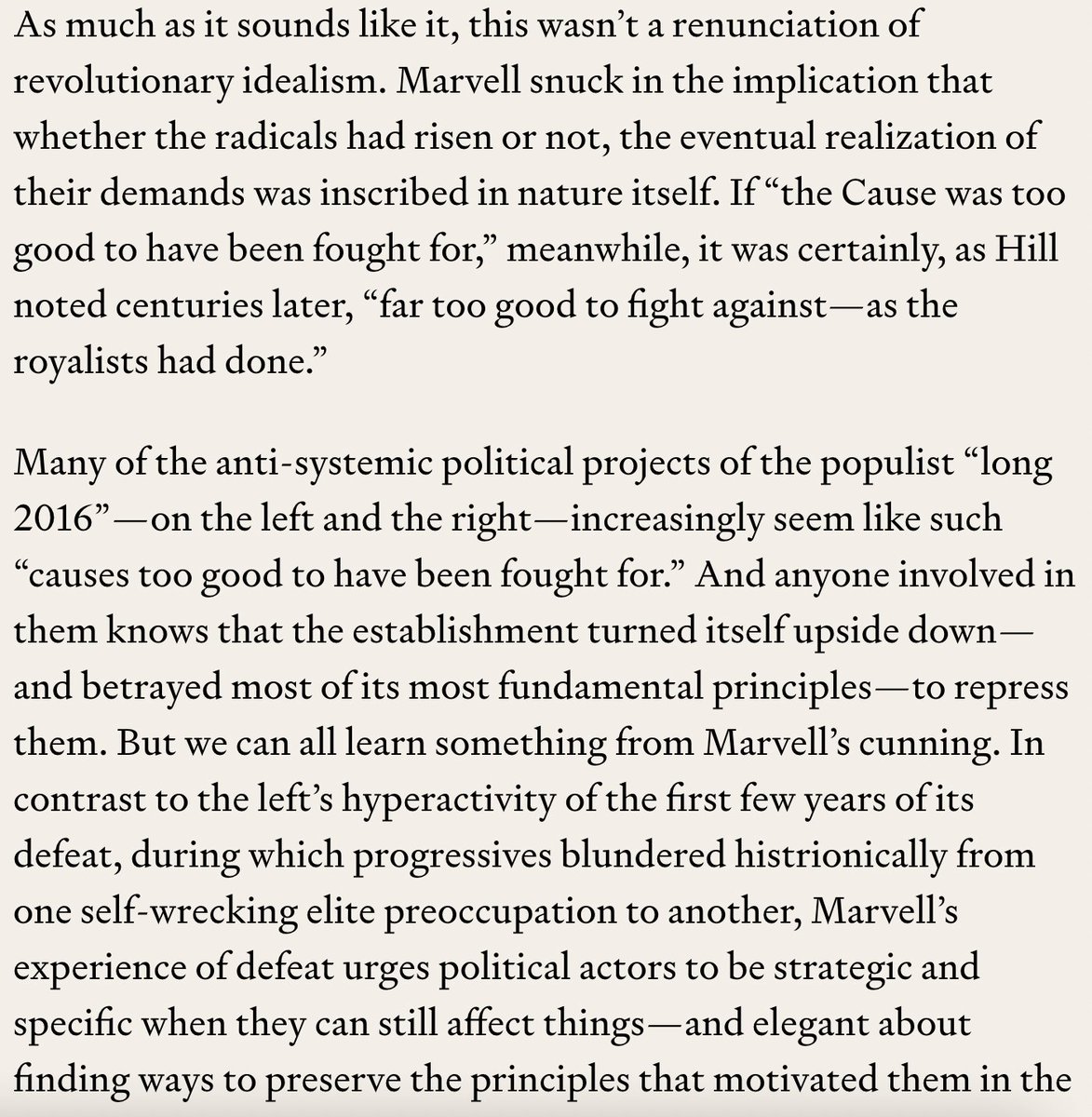 After publishing 'So You've Been Ideologically Discredited' last month, I had some more thoughts about political defeat. I don't think anywhere but @compactmag_ would let me relitigate political beef from 1672 like this 👇 compactmag.com/article/after-…