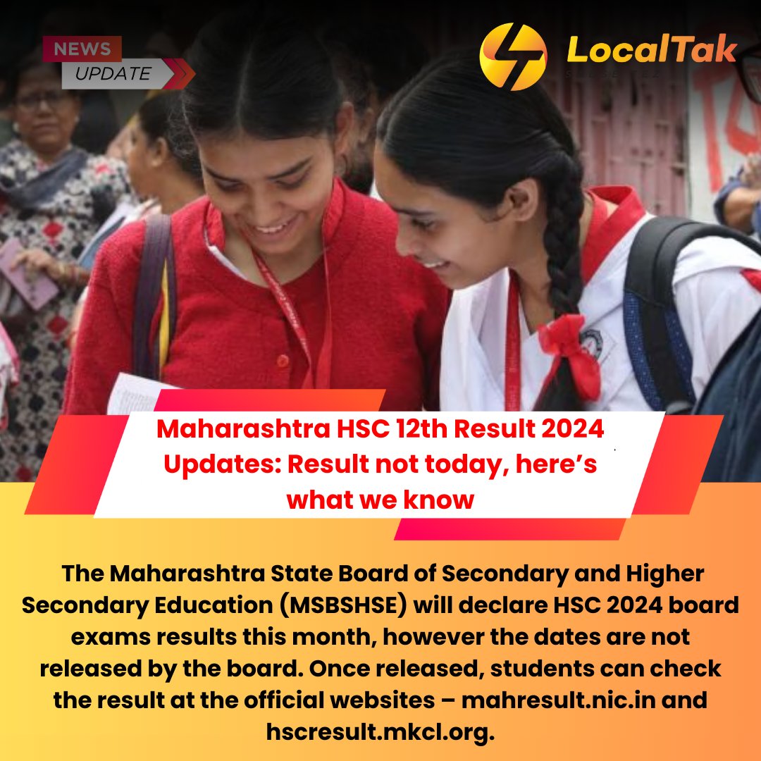 localtak's tweet photo. Maharashtra HSC 12th Result 2024 Updates......

#Result2024 #ExamResult #ResultDay
#ExamOutcome #PassOrFail
#ResultAnnouncement #ResultTime
#ScoreCard #Grade
#Success #Achievement
#ResultsAreOut #Topper
#Congratulations #FutureAhead 
#Education #Learning #EdChat
#EduChat #Teachers
#Students #School
#College #University
#StudyTips #OnlineLearning
#HigherEducation #AcademicTwitter
#EducationalTechnology #STEMEducation #Exam #ExamSeason
#ExamPreparation #Study #Revision
#Test #Finals #Midterms #ExamStress
#ExamTips #ExamTime #StudentLife
#ExamReady #GoodLuck #StudyHard