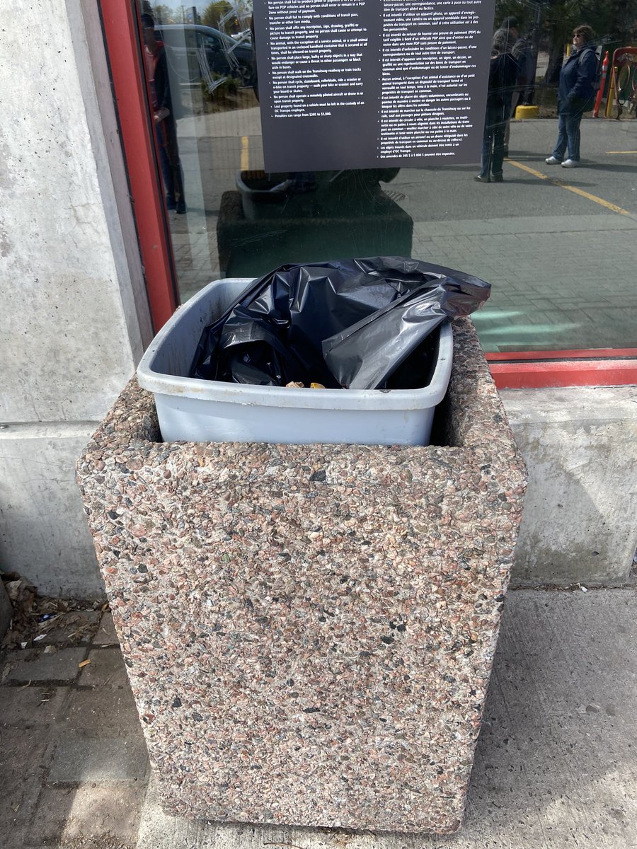 The signs of austerity and lack of funding seem to be showing up more and more in Ottawa. Have we really given up on garbage cans?