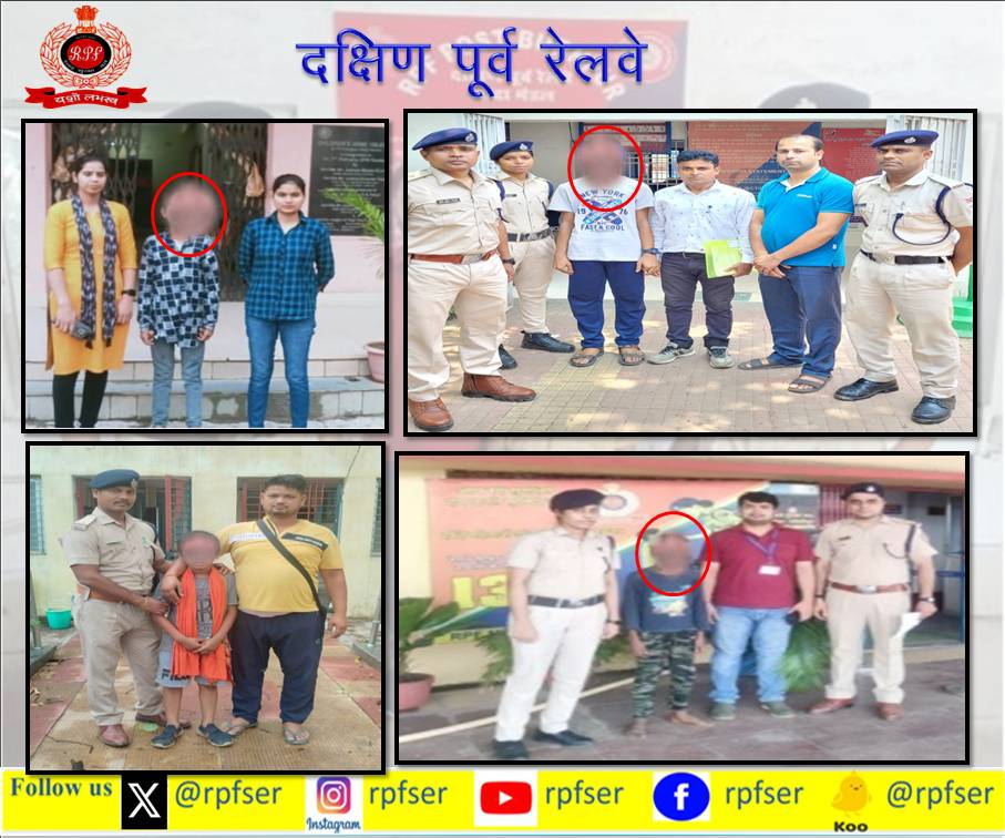 #OperationNanheFariste # On 09.05.2024 Four Minor Boys were rescued by #RPFSER and handed over to Child welfare committee. #RPF_INDIA #RPF #SaveFuture #SewaHiSankalp