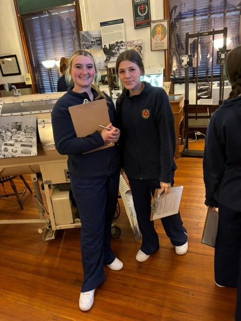 Certified Nursing Assistant students from Shawsheen Valley Regional Vocational Technical School District spent the day at the museum learning about the history of public health and took a campus tour. Here's a pun: Their enthusiasm is infectious! 😄