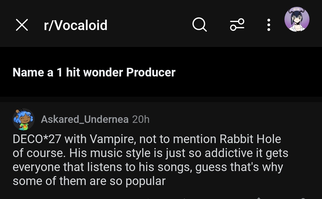 vocaloid reddit back at it again