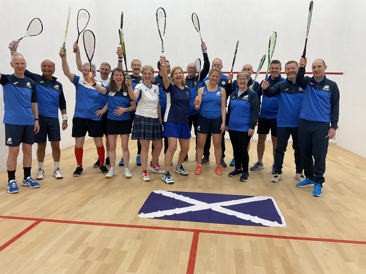 Congratulations again to all the Scottish teams who competed in the Masters Home Internationals 2024! 🏴󠁧󠁢󠁳󠁣󠁴󠁿 Some fantastic memories played in the spirit of the Masters competition. ✨ Check out all the results, reports and photos from MHI 👉 scottishsquash.org/events/mhi/