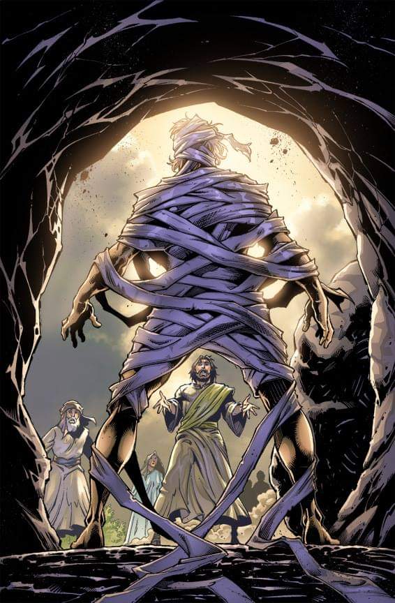 Here's a cover for 'The Christ', from a series by Kingstone Comics I drew several issues of.  Colors by Ben Prenevost. #JesusIsKing #JesusIsLord #comics