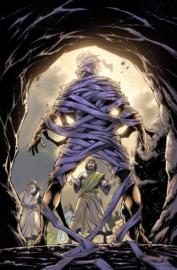 Here's a cover for "The Christ", from a series by Kingstone Comics I drew several issues of.  Colors by Ben Prenevost. #JesusIsKing #JesusIsLord #comics