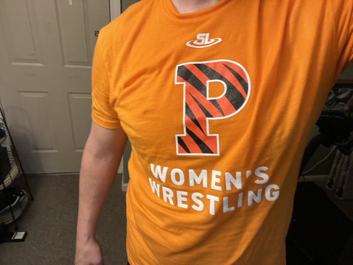 Gotta get down on Friday! Peloton didn’t know what hit em when @PrincetonWWC and #WrestlingShirtADayinMay walked through the door.
