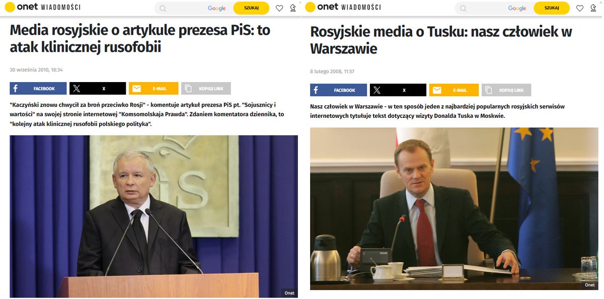 @PiotrWiel @donaldtusk @pisorgpl Znamienne, że ci sami ludzie, którzy kiedyś tak bardzo napieprzali w PiS za rusofobię, dzisiaj tak samo jadą po nich za rusofilię 🤷