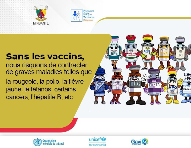 Les #vaccins sauvent des vies. Voici quelques un des vaccins essentiels recommandés par l'OMS pour une vie plus saine : 

💉 BCG – tuberculose 
💉 Hep B – hépatite B 
💉 Polio – poliovirus 
💉 DTP – diphtérie, tétanos, coqueluche

#SAV2024 
#LesVaccinsÇaMarche