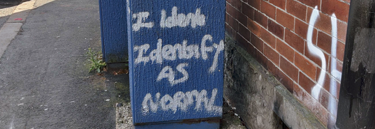 dungakits's tweet photo. do have to give a shout out to this bit tho, its like when you start writing happy birthday in a card and it ends up HAᴘᴘʏ ʙɪʀᴛʜᴅᴀʏ

"I ident" (wait i fucked up) "Identify AS NORMAL" https://t.co/0aJn4wgDGz